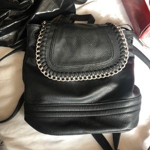 Black Backpack Purse